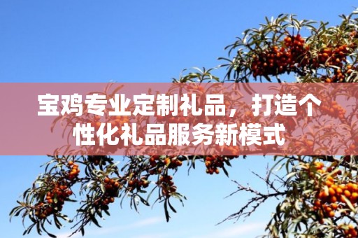 宝鸡专业定制礼品，打造个性化礼品服务新模式